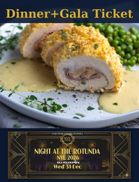 DINNER & ROTUNDA GALA Ticket for NYE 2026 at the Utah State Capitol (Includes $2.00 CC Fee)